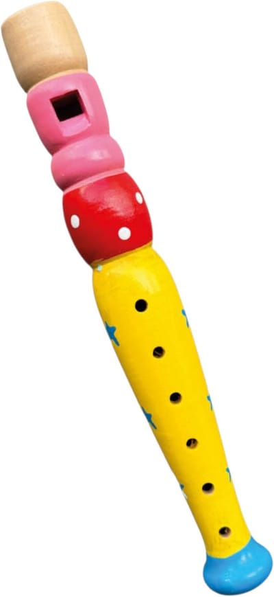 Jobber Toys Houten Blokfluit voor Kinderen - Muziekinstrument - 20 cm