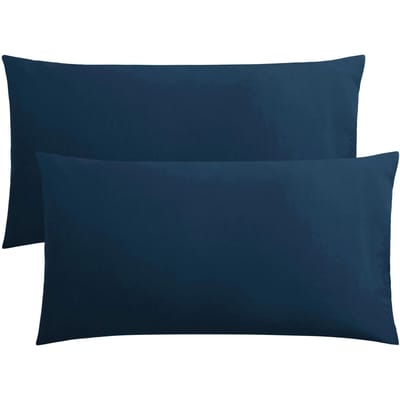 Kussensloop Set 2 Stuks Geborsteld Microfiber Zacht Kreukvrij Kleurecht Kussenslopen met Envelopsluiting voor Thuis/Hotel 51X76cm