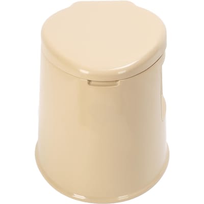 Toilettes de voyage portables Personnes âgées Femmes enceintes Toilettes amovibles intégrées Pot 396,8 lb de charge beige