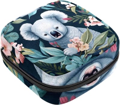 Opbergtas voor maandverband, Koala-1113 First Period Kit Bag voor meisjes vrouwen, menstruatiecup Pouch Vrouwelijke Menstruatie Tampon Zakken Holde