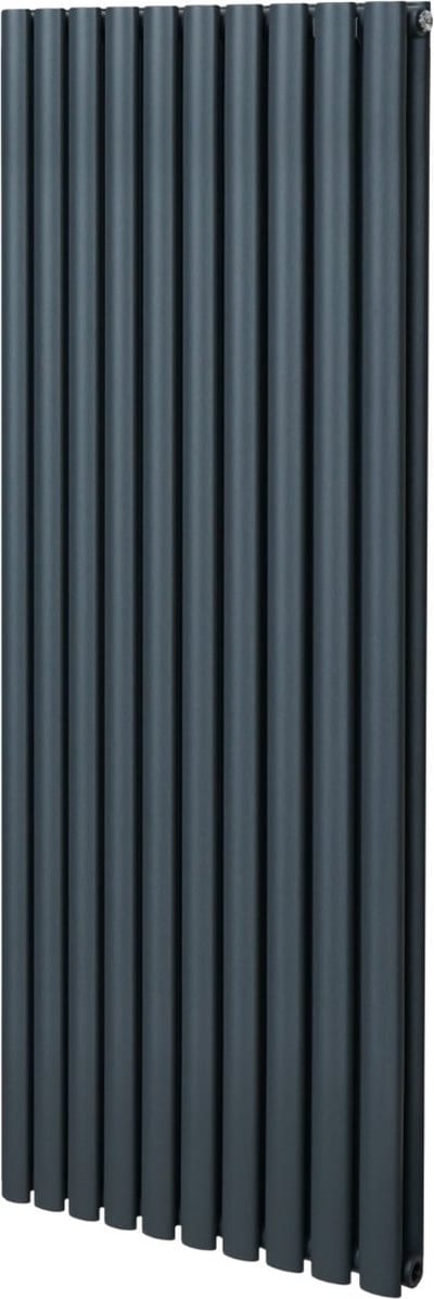 Ovale kolomradiator - grijs - 1600mm x 600mm - 6991 btu