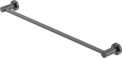 Owen & Finch Handdoekrek Enkel 60 cm – Gun Metal – Luxe Wandmodel – RVS PVD Afwerking – Badkamer Accessoire