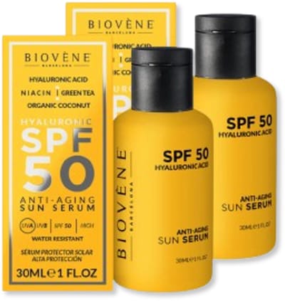 Biovene Sun Serum Hyaluronic SPF50 2pak