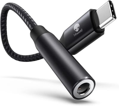 USB C naar 3.5mm Jack Adapter, Hi-Res DAC Audio Dongle voor iPhone, Samsung en Huawei, Compatibel met Hoofdtelefoons en Tablets