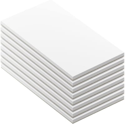 Set van 8 Kleine Memoblokken - Notitieblokken met Kartonnen Achterkant - 80 g/m² Papier - Ideaal voor Kantoor en Thuis