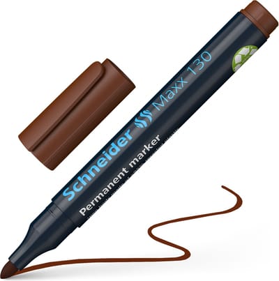 Schneider permanent marker - Maxx 130 - ronde punt - bruin - S-113007