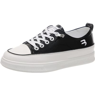 Lente Nieuwe Koreaanse Stijl Zachte Zool Instapper Casual Alles-match Leren Schoenen voor Dames 40