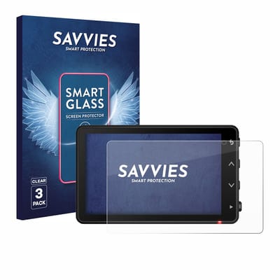 3 Stuks Savvies Screenprotector - geschikt voor Garmin Catalyst 2 - beschermfolie glas transparant