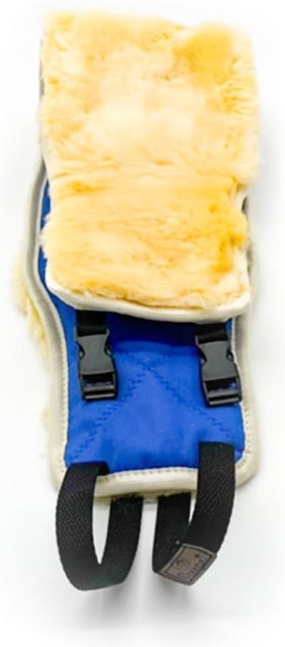 Rugwarmer - Rugbrace Gesp Warmtegordel van Texelse medicinale schapenvacht - Skéépe