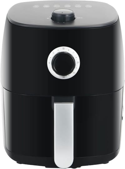 Mini Heteluchtfriteuse met Temperatuurregeling, 1400 Watt, 5-in-1 Multicooker voor Gezond Frituren en Koken