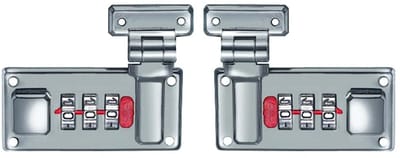 aladdien - Koffer Sloten - Beveiligingshangslot - Hoge beveiliging - Zilver - Combinatieslot - Voor bagage, koffers en kantoorkasten