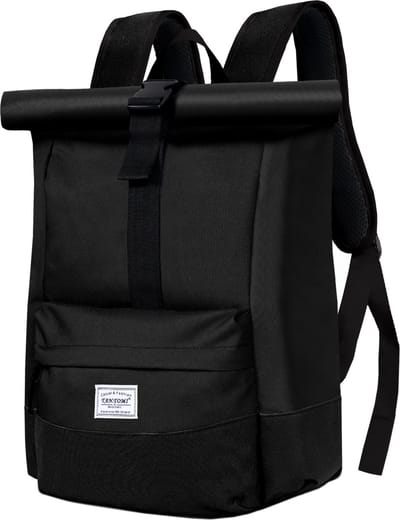 TAN.TOMI Rugzak, Rolltop Rugzak, 25 tot 40 L-Spatwaterdicht-met Laptopvak Tot 15,6 Inch, voor Herren & Dames