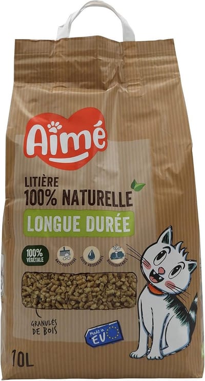 Houtvezel kattenbakvulling 10 liter zeer absorberend