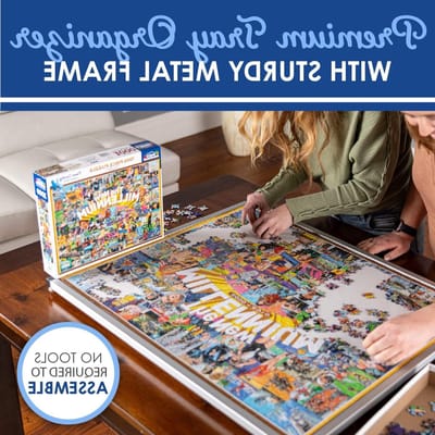 Puzzelbord 1000 stukjes - Legpuzzel mat - Puzzel opbergen - Draagbaar ontwerp - 66 x 81 cm - Niet gespecificeerd