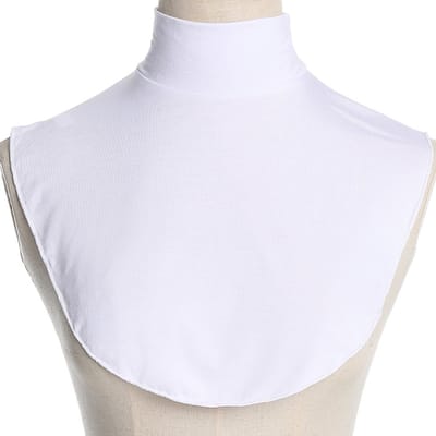 Losse Dunne Korltrui Voor Dames I Nep Hoge Koltrui I Effen Blouse Kraagje I Nep Kraagje I Turtleneck I One Size S/L I Wit