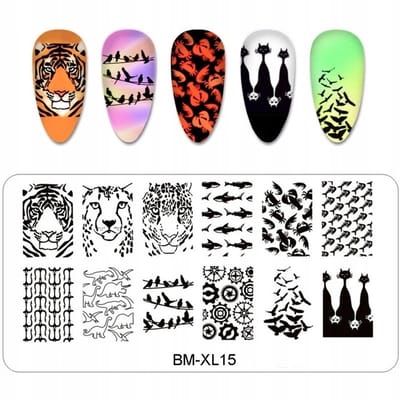 Born Pretty BM-XL Serie - Stempeleplaat voor Nagels - Dierenpatronen - Reusable