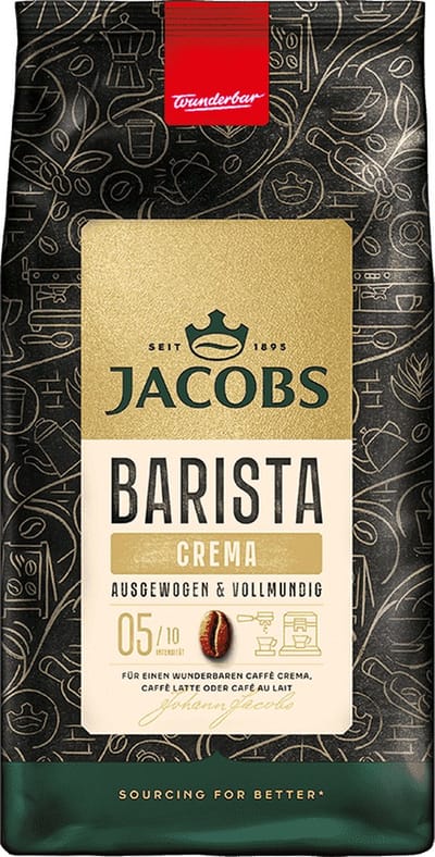 Jacobs Barista Crema - koffiebonen - 1 kilo