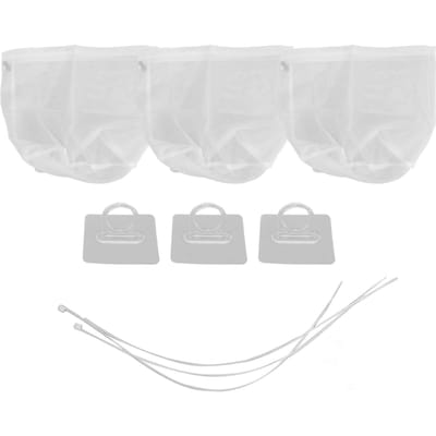 3 Stuks Droger Ventilatie Pluisvanger Zak Universele Herbruikbare Droger Pluisvanger voor Binnensystemen white