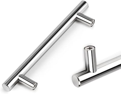 CE - Meubelgreep - T-vormig - Staal - Zilver - 10 stuks