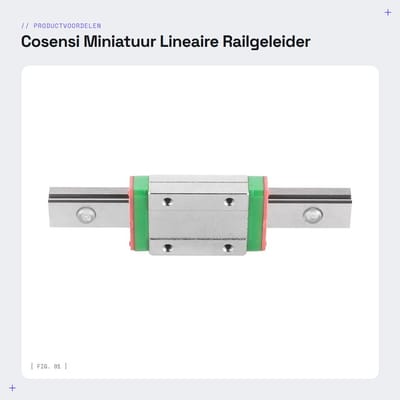 Dailygoods- Lineaire Railgeleider Soepele Beweging - Schuifblok - Stalen Wagenblok - 3D-printeraccessoires - Efficiënte Lastverdeling - Verhoogde Stabiliteit - Bewegingsgeleider