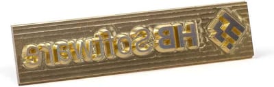 Posta Typo | Stempelplaat | Messing | 124x30mm