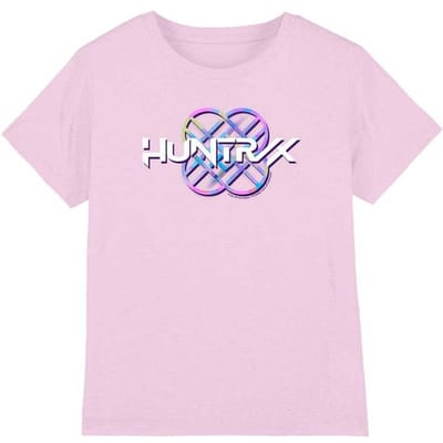 K-Pop Demon Hunters Kinder/Kids Pastel Logo T-shirt (Lichtroze)
