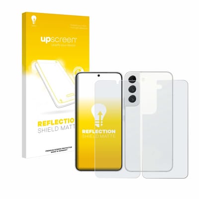 upscreen - Screenprotector voor Samsung Galaxy S22 5G (Voor+Achter) - Folie Beschermfolie anti glare matte