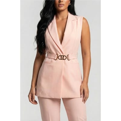 GUESS Marciano By  Becky Belted Vest Nectar Peach Taglia: 40 | Blazers Outlet | Donna | Arancia