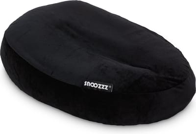 Snoozzz Relax hoes voor voedingskussen zwangerschapskussen - zachte velvet - Zwart