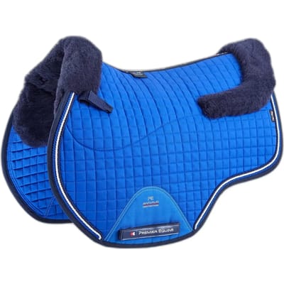 Premier Equine Cc Merino Wool European Gp/jump Square Zadeldekje Blauw Full