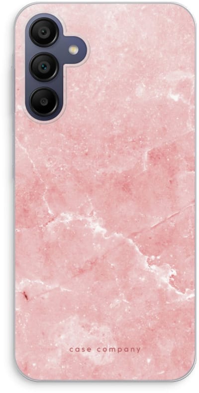 Case Company® - Hoesje geschikt voor Samsung Galaxy A15 hoesje - Roze marmer - Soft Cover Telefoonhoesje - Bescherming aan alle Kanten en Schermrand