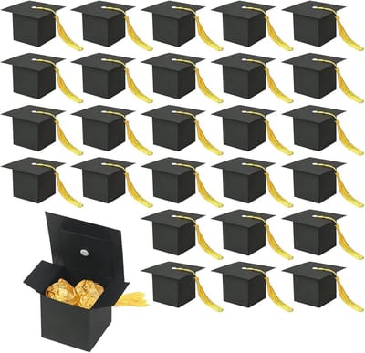 30 Stuks Afstudeerhoed Dozen voor Snoep - Feestdecoraties voor Afstudeerfeest en Cadeautjes