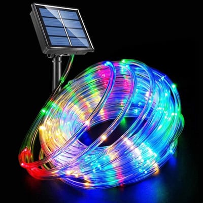 Lichtsnoer op Zonne-energie voor Buiten met 50 LEDs voor Tuin en Feestdecoratie