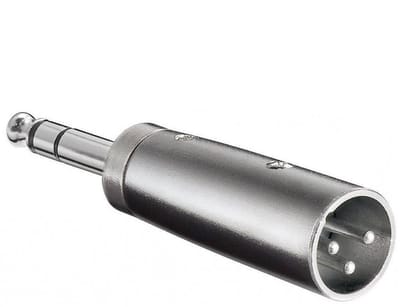 XLR (m) - 6,35mm Jack stereo (m) adapter