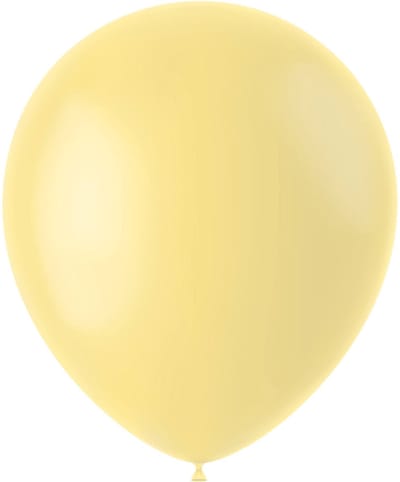Folat - ballonnen Powder Yellow Mat 33 cm - 100 stuks