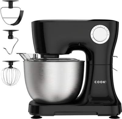 Keukenmachine Plus - Keukenrobot - Foodprocessor met 12 standen - Keukenmixer met RVS kom - Drie Opzetstukken - 4,5L - COOK-IT