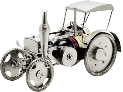 Hinz & Kunst smeedwerkfiguur "tractor wijnfleshouder"
