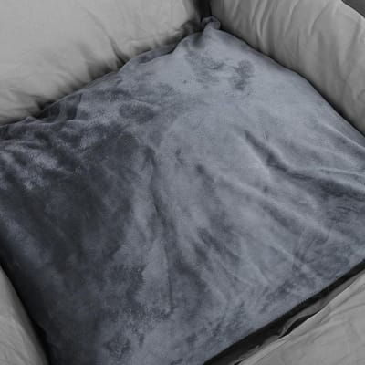 Honden Autostoel - Hondenbed Auto - Veilig Reizen - Volledig Afneembaar - 52x42x20 cm - Grijs