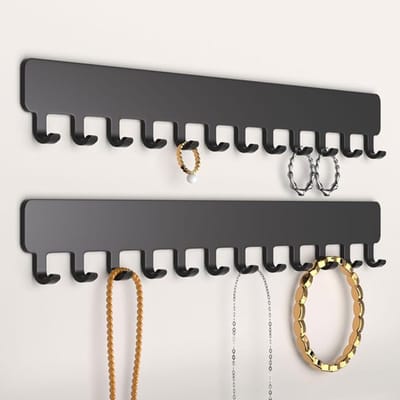 SnelShoppen - Wand Juwelen Organizer, Robuuste Kettingen Houder voor Halskettingen, Armbanden en Oorbellen, Ruimtebesparende Oplossing, Makkelijk te M