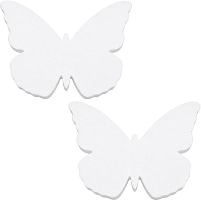 Piepschuim vormen - vlinder - 2x - H20 x B27 cm - styropor hobby / DIY vorm - basis knutselfiguren
