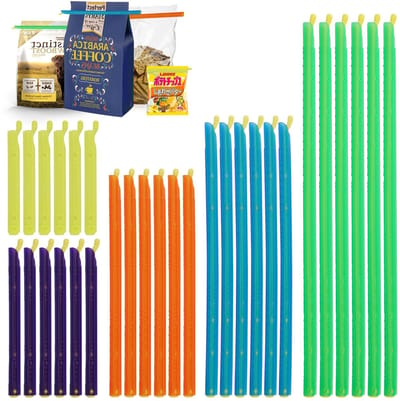 30-delige Herbruikbare Bag Clips Set – 5 Maten en Kleuren, Sterk Sluitend en Vochtbestendig voor Snacks, Koffie, Brood en Keukeningrediënten