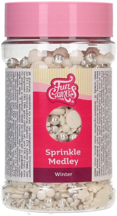 FunCakes Sprinkle Medley - Winter - 180g - Eetbare Taartdecoratie