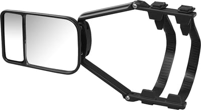ProPlus Caravanspiegel Duo - Opzetspiegel - Verstelbaar - Universeel voor Links en Rechts - 23 cm - Caravan Accessoires - E-gekeurd - Zwart