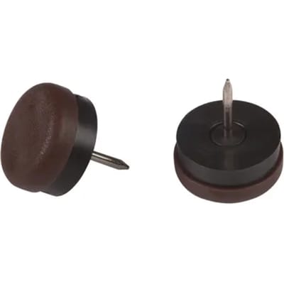 Fix-o-moll Meubelglijder - Nagelbaar - Kunststof - Diam. 22mm - Rond - 8 Stuks