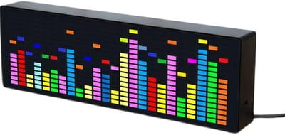 Muziekspectrumindicator, muziekspectrumweergave-analysator, VU-meter, RGB-audioniveauweergave, versterkerbord, kleur led-scherm, spraakbesturing + draadbediening