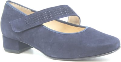 Hassia, 7-302454-3200, Blauwe brede bandschoenen