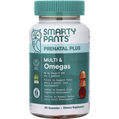 SmartyPants, Zwangerschap Plus, Multi en Omega Gummy Jelly, Sinaasappel en Aardbei Citroenade, 90 Gummy Jelly