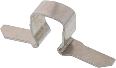 Reserveveer Deursnapper - Reparatieveer Balkondeur - Deur Repareren - Roestvrij Staal V2A - 3.85 cm - Zilver