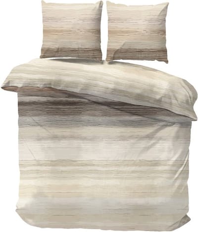 iSleep Dekbedovertrek Marco - Tweepersoons - 200x200/220 cm - Natural