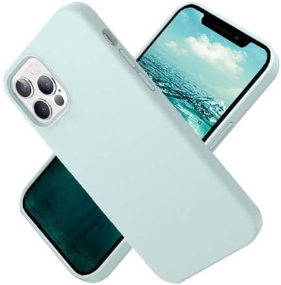 Nano Hoesje siliconen Backcover - Soft TPU case Geschikt voor iPhone 12 Pro Max (6.7 inch) - Mint Groen
